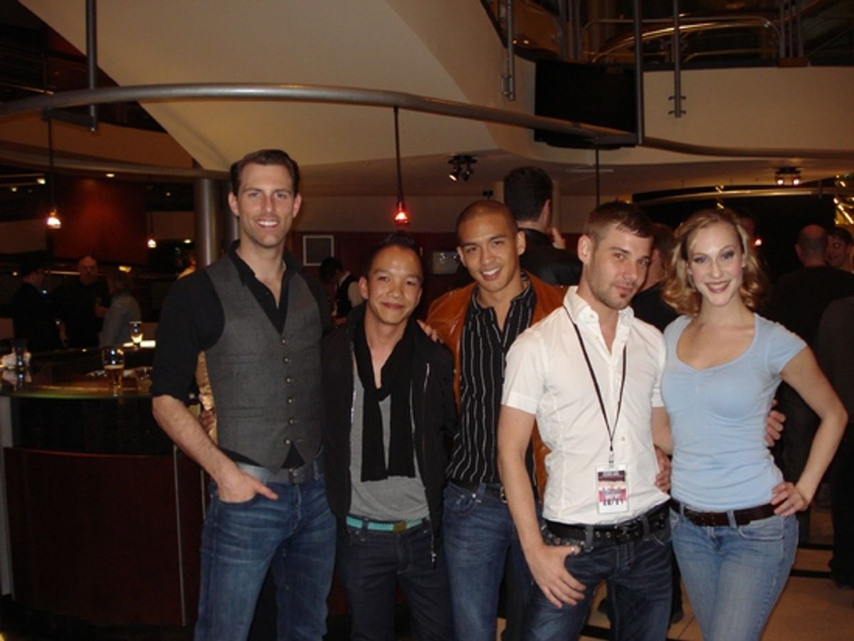 Michael Lomenda, Project Runway's Sunny Fong, Robin Yap Young, Jason Milot and Elodie Gillett at 